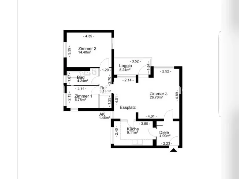 Tauschwohnung: Tauschwohnung 923,28 warm 2,5 Zimmer — photo 1